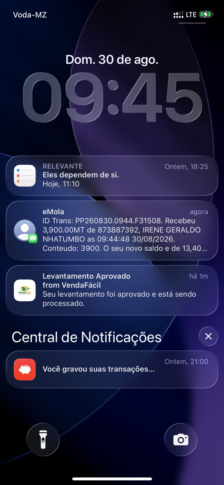 Comprovativo de pagamento de revendedor da Venda Fácil 1
